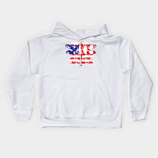 4th Of July Patriotic Dragonfly With Us American Flag Premium Kids Hoodie